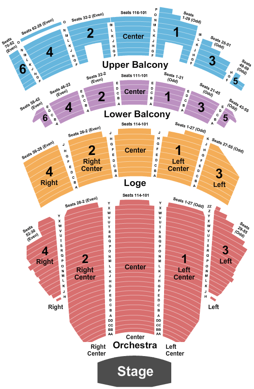 Beacon Theater Seating Chart
